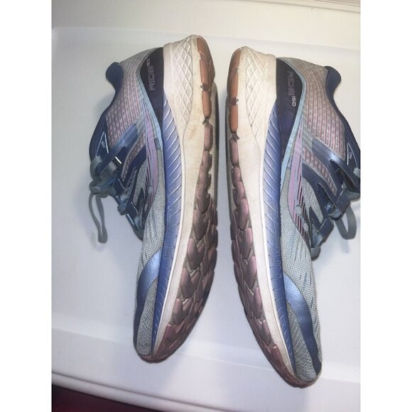 Saucony Womens Ride ISO Blue Purple Everun Running Gym Shoes Size 8.5 - Picture 4 of 15